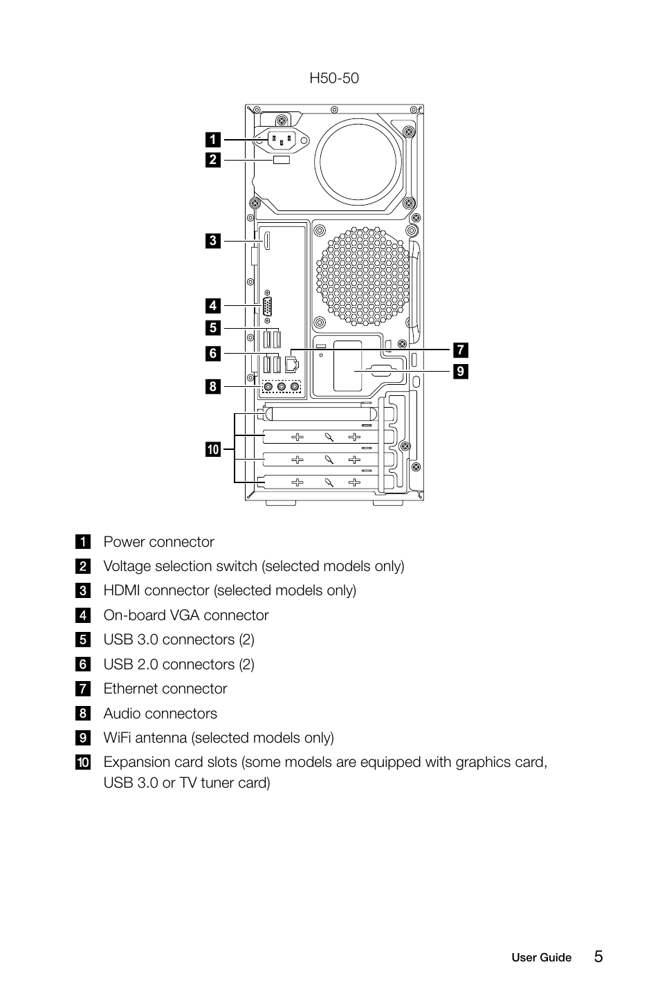 Lenovo H50-50 Desktop User Manual | Page 10 / 63