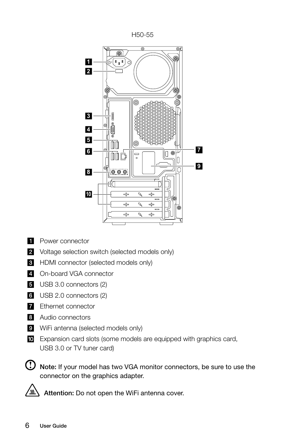 Lenovo H50-50 Desktop User Manual | Page 11 / 63