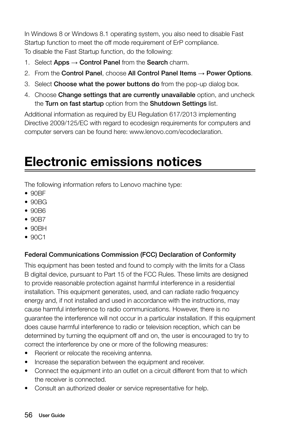 Electronic emissions notices | Lenovo H50-50 Desktop User Manual | Page 61 / 63