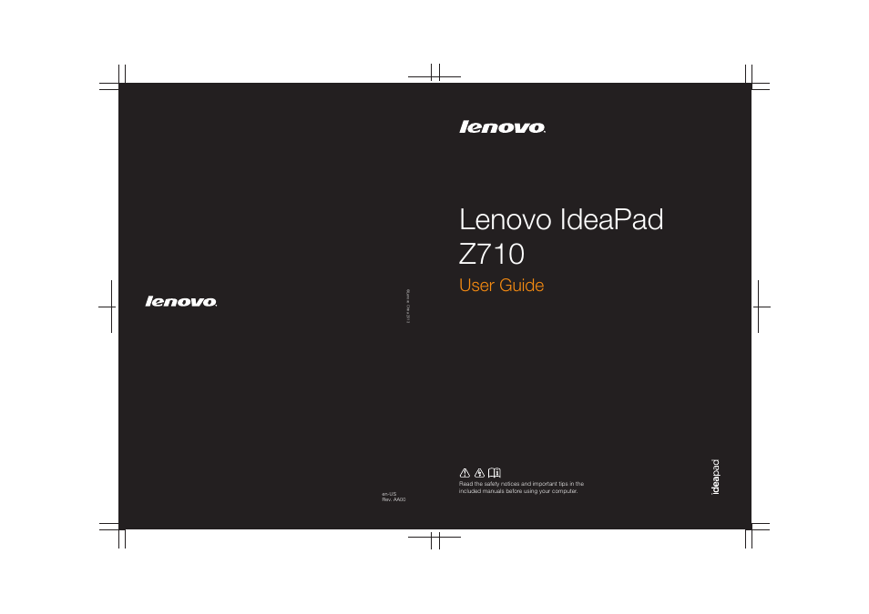 Lenovo IdeaPad Z710 Notebook User Manual | 50 pages