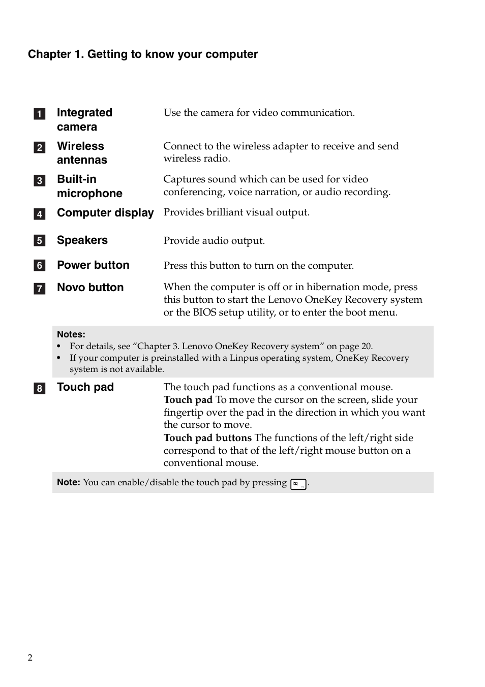 Lenovo IdeaPad Z710 Notebook User Manual | Page 6 / 50