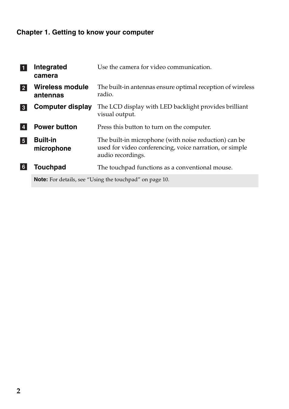 Lenovo IdeaPad S300 Notebook User Manual | Page 6 / 45