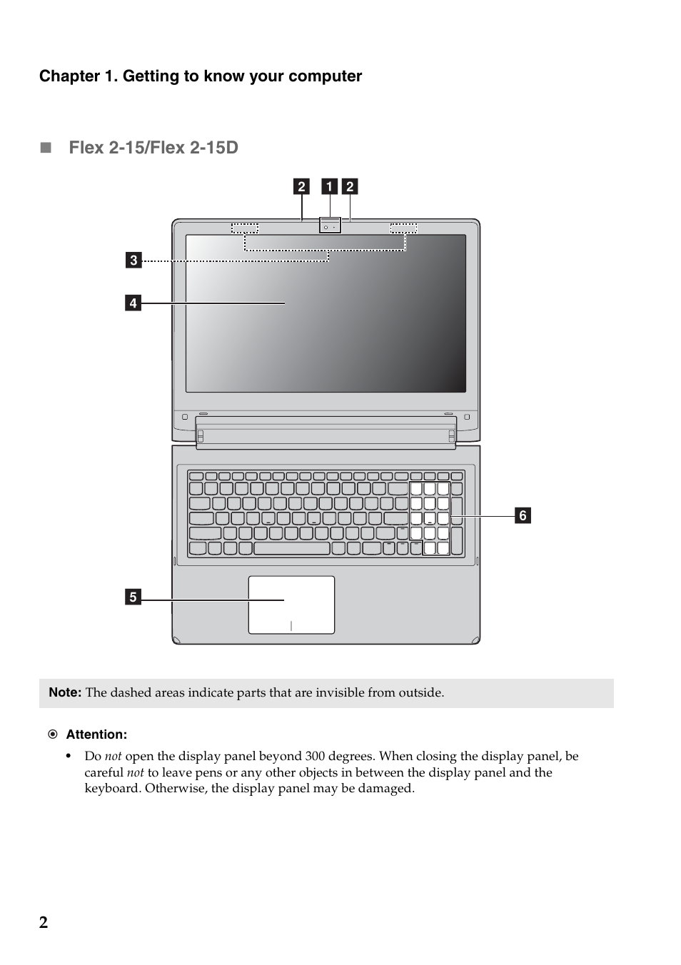 Lenovo Flex 2-15 Notebook Lenovo User Manual | Page 6 / 48