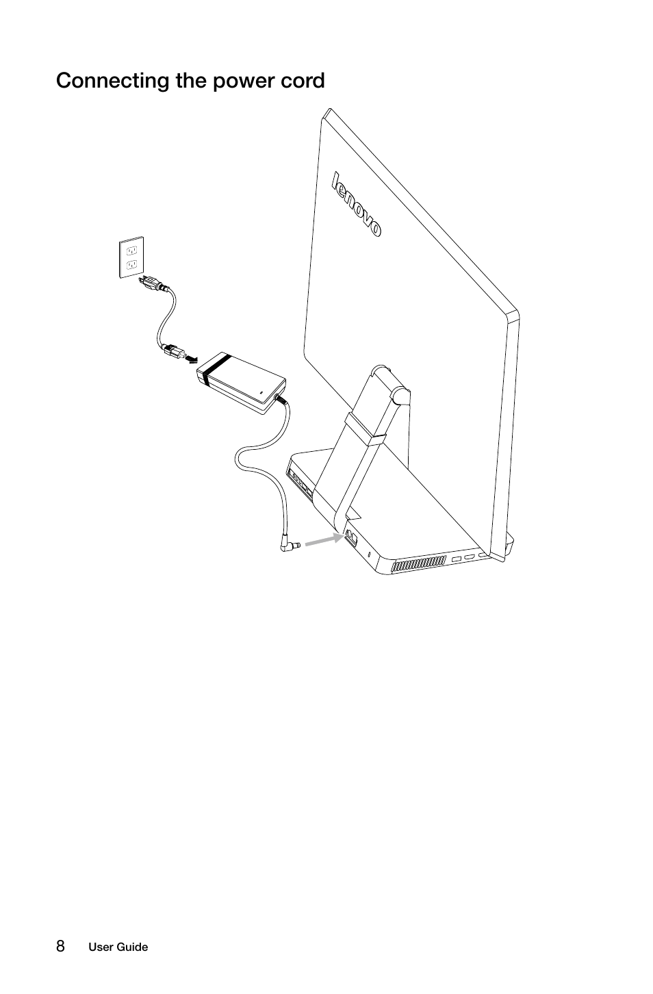 Connecting the power cord | Lenovo IdeaCentre A720 User Manual | Page 13 / 45