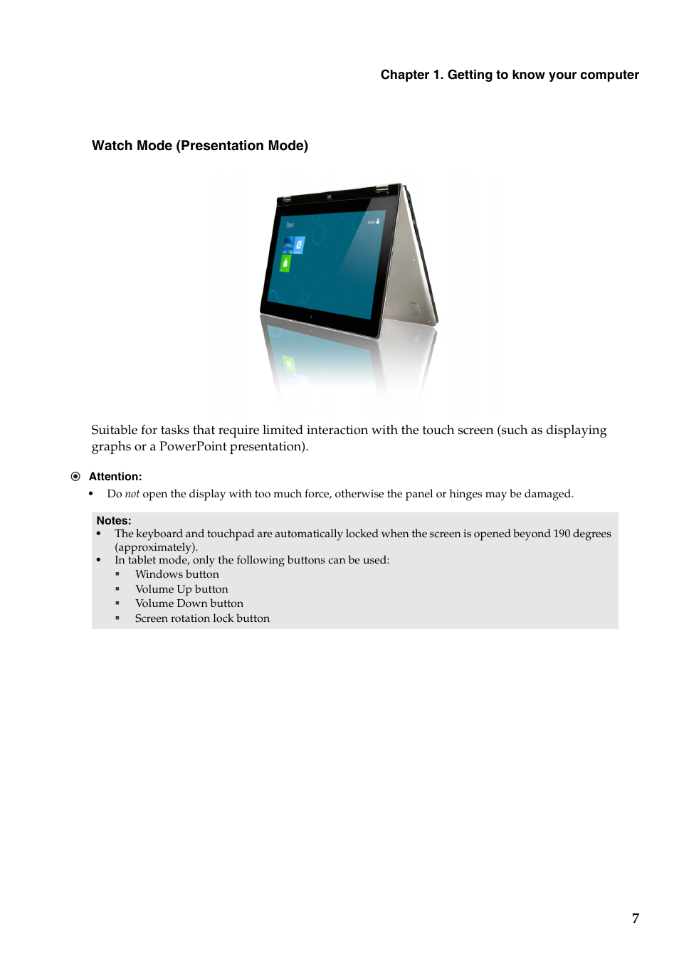 Lenovo Yoga 11 Notebook IdeaPad User Manual | Page 11 / 35