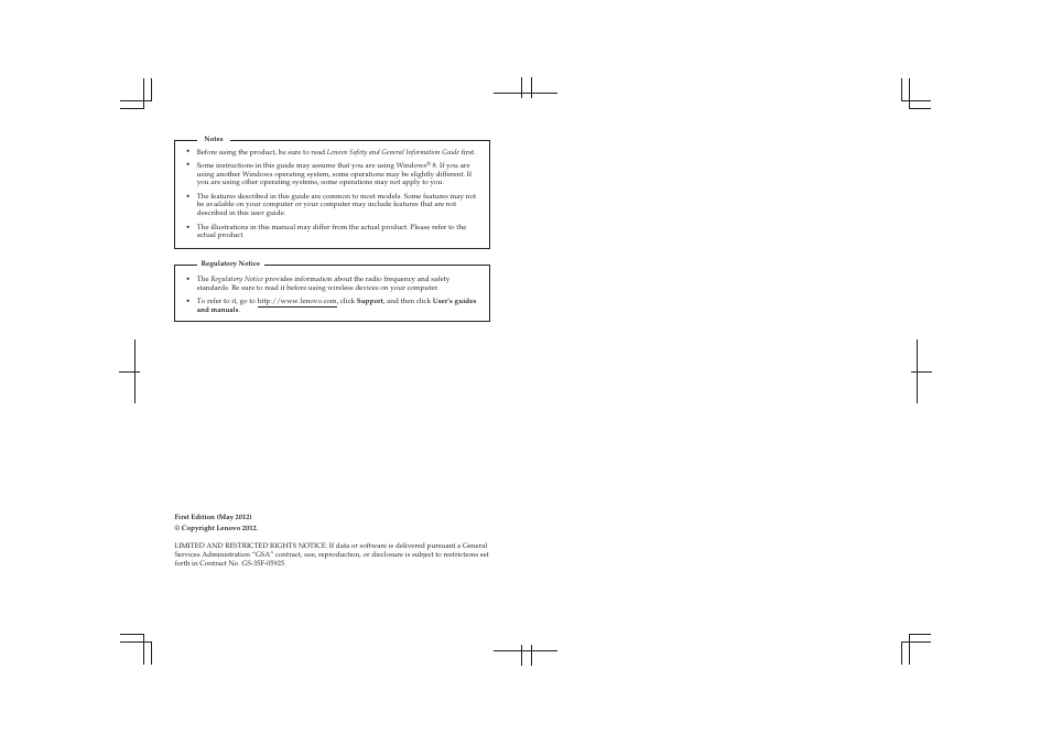 Lenovo Yoga 11 Notebook IdeaPad User Manual | Page 2 / 35