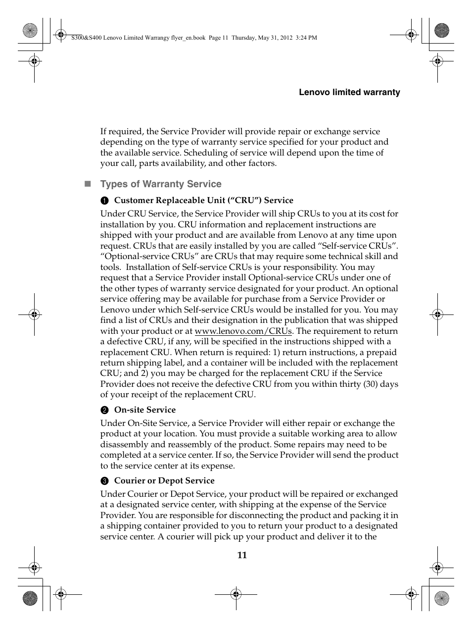 Lenovo IdeaPad S400 Notebook User Manual | Page 11 / 20