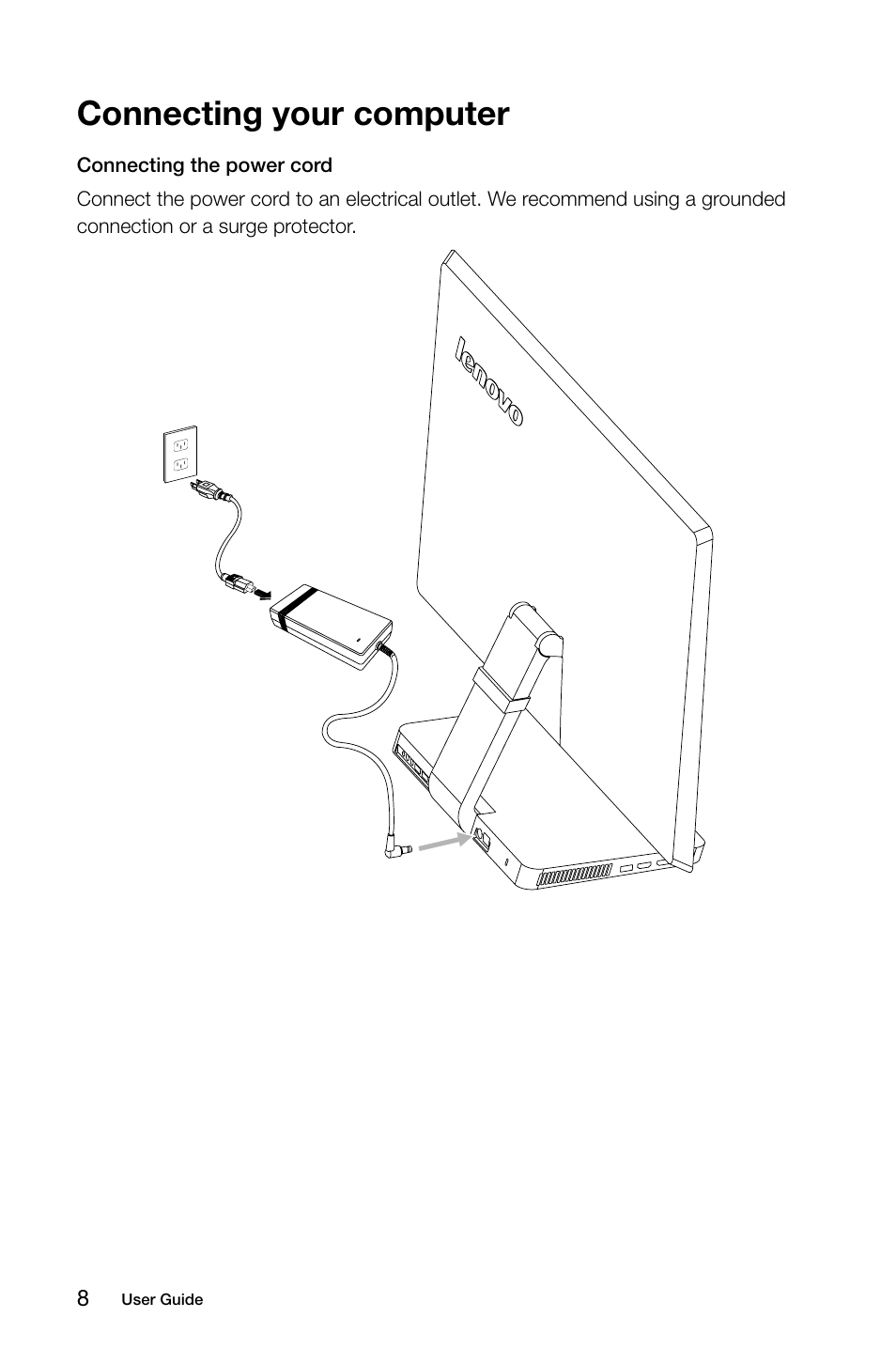 Connecting your computer | Lenovo A730 All-in-One IdeaCentre User Manual | Page 13 / 47
