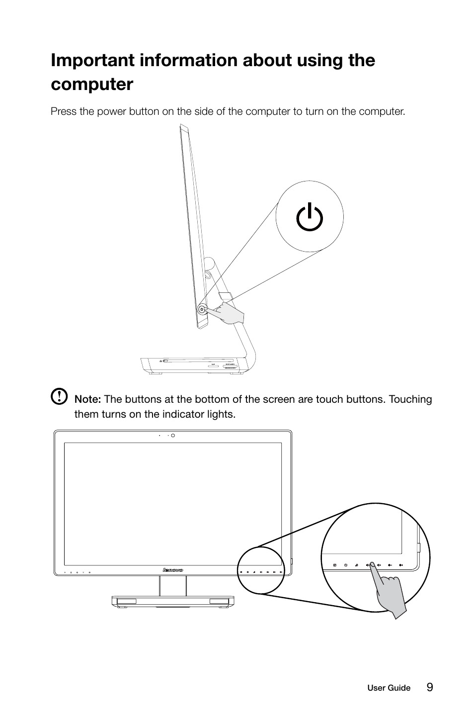Important information about using the computer | Lenovo A730 All-in-One IdeaCentre User Manual | Page 14 / 47