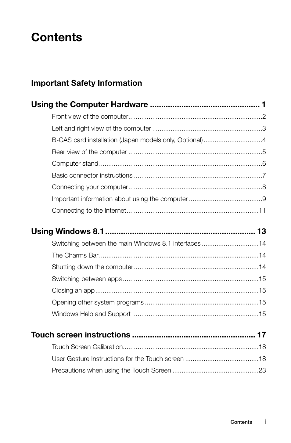 Lenovo A730 All-in-One IdeaCentre User Manual | Page 4 / 47