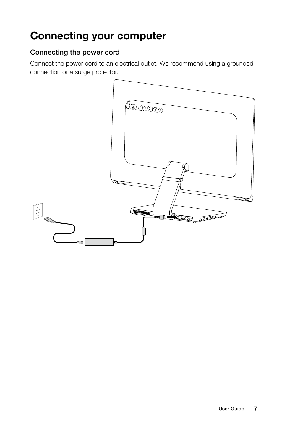 Connecting your computer | Lenovo A740 All In One User Manual | Page 12 / 47