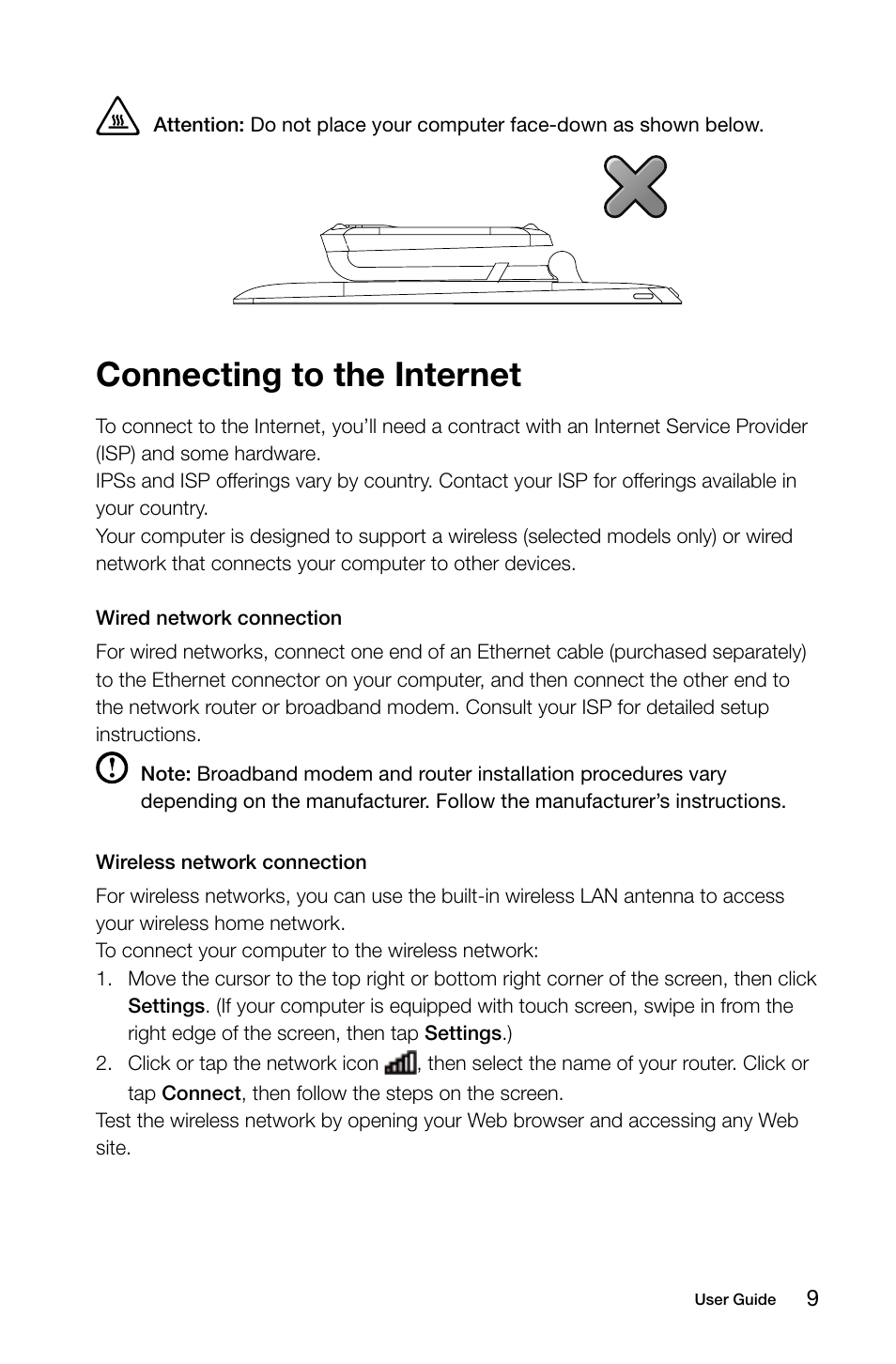 Connecting to the internet | Lenovo A740 All In One User Manual | Page 14 / 47