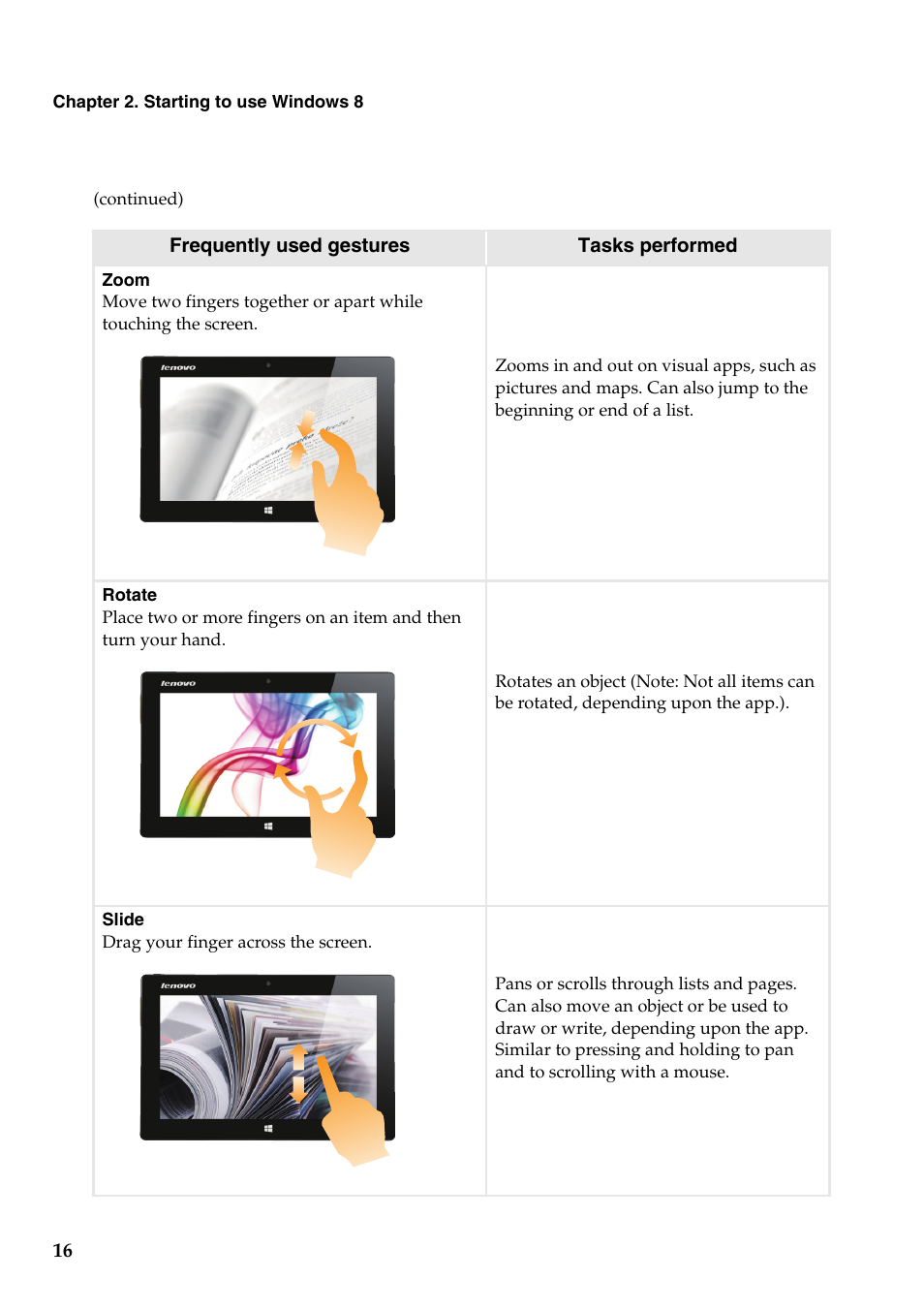 Lenovo Miix 10 Tablet IdeaPad User Manual | Page 20 / 32