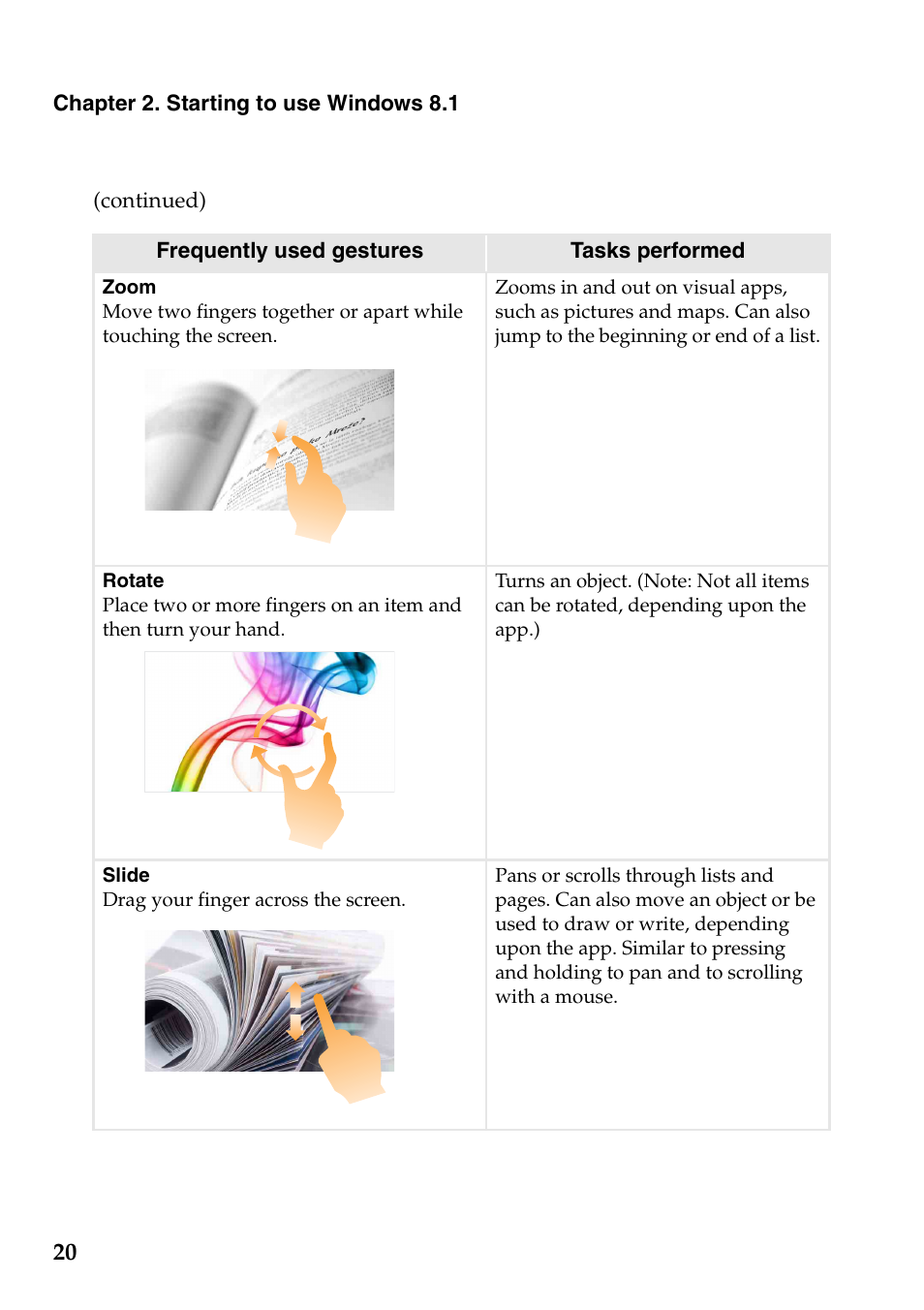 Lenovo Yoga 2 11 Notebook Lenovo User Manual | Page 24 / 38