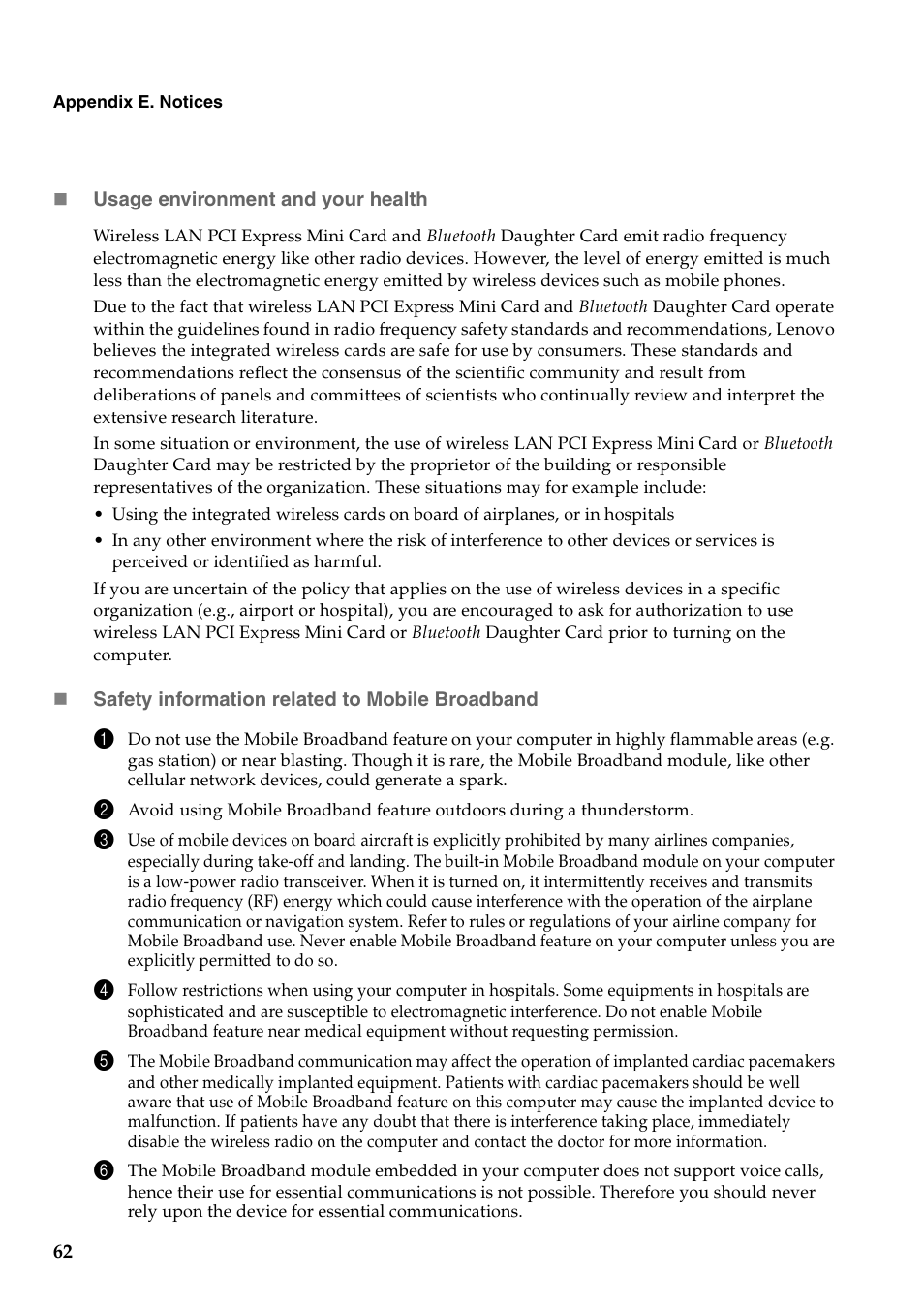 Lenovo G460 Notebook User Manual | Page 70 / 130