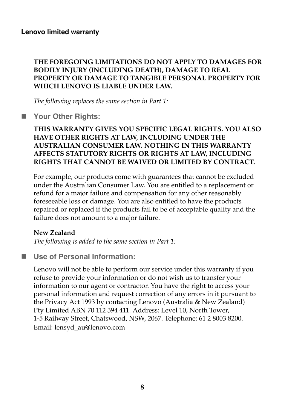 Lenovo Y40-70 User Manual | Page 8 / 21