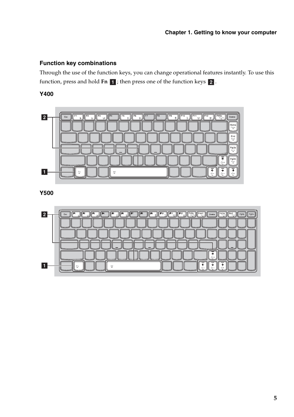 Lenovo IdeaPad Y500 Notebook User Manual | Page 9 / 40