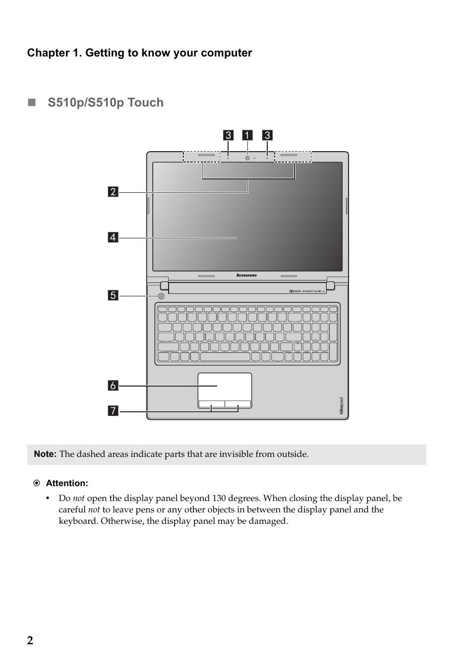 S510p/s510p touch | Lenovo IdeaPad S510p Touch Notebook User Manual | Page 8 / 45