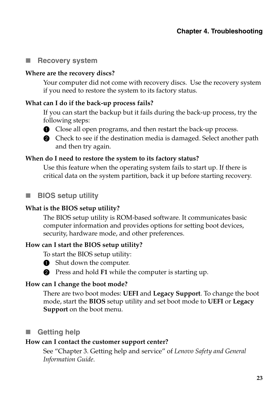 Lenovo B5400 Notebook User Manual | Page 29 / 50