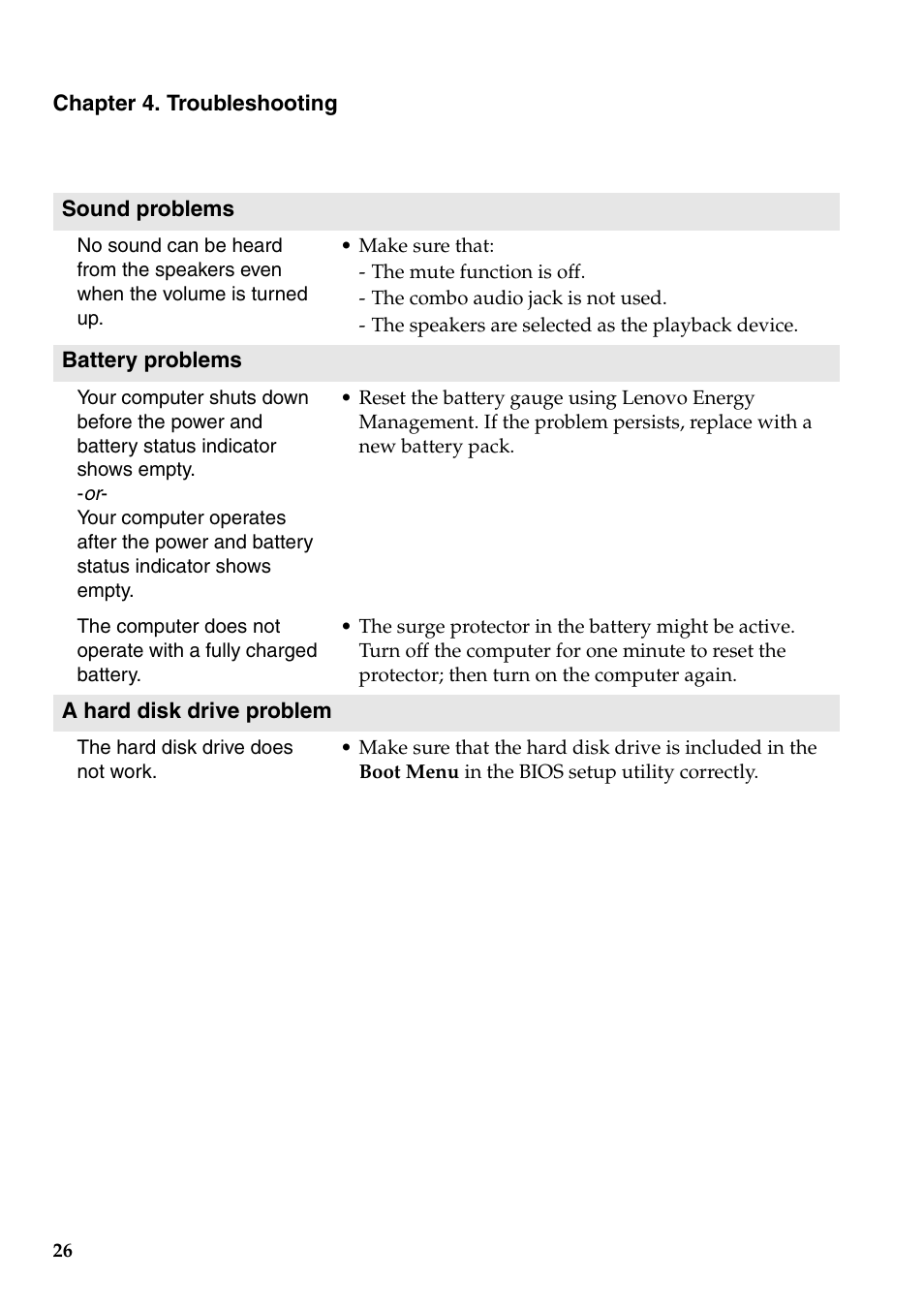 Lenovo B5400 Notebook User Manual | Page 32 / 50