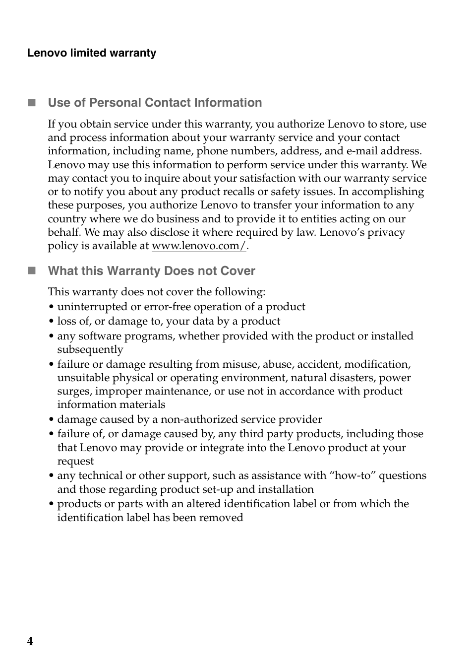 Lenovo IdeaPad S410p Touch Notebook User Manual | Page 4 / 23