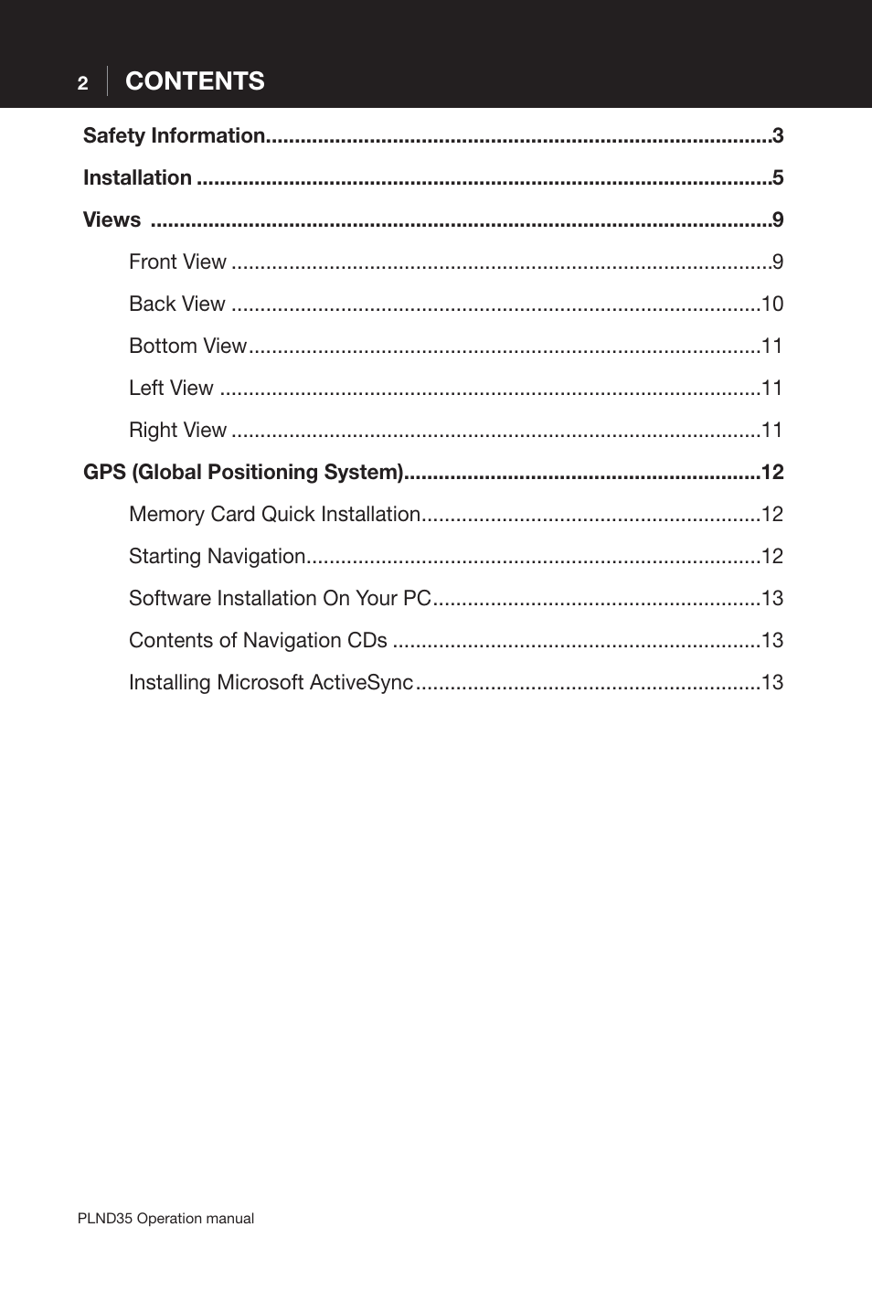 Pyle PLND35 User Manual | Page 2 / 13