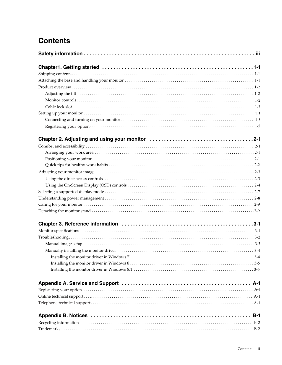 Lenovo LI2241 Wide LCD Monitor User Manual | Page 3 / 27