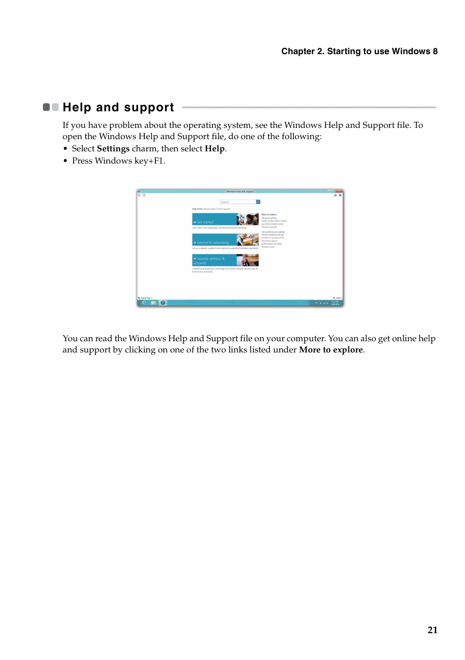 Help and support | Lenovo IdeaPad Y480 User Manual | Page 25 / 42