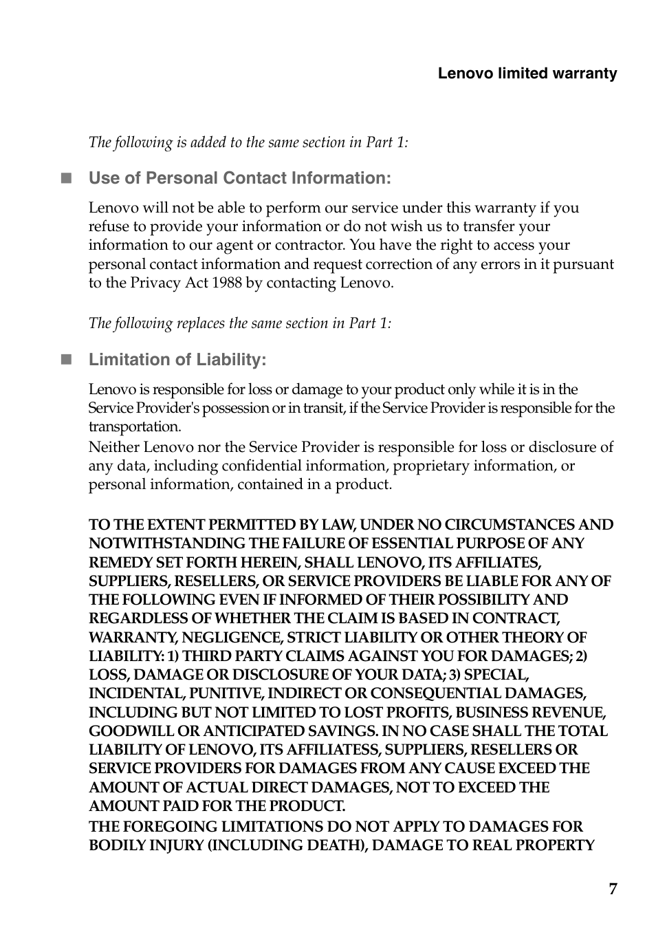 Lenovo IdeaPad Z510 Notebook User Manual | Page 7 / 20