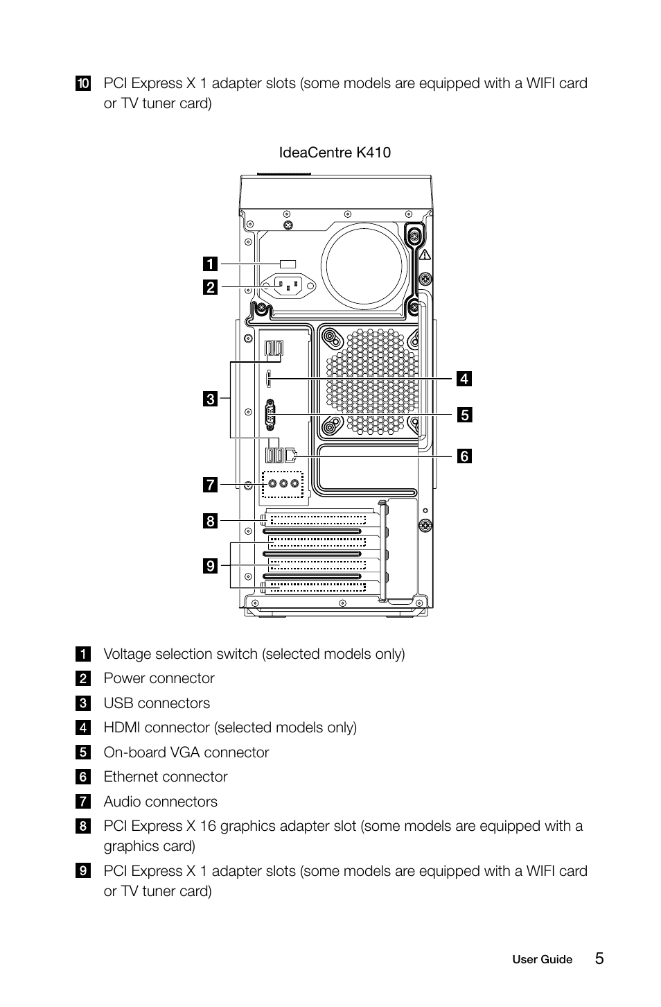 Lenovo IdeaCentre K450 Desktop User Manual | Page 10 / 69