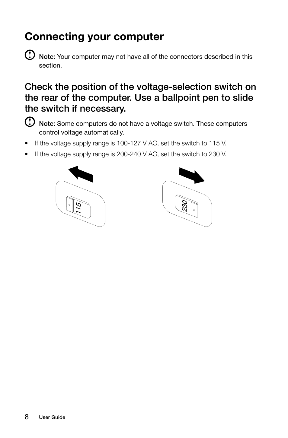 Connecting your computer | Lenovo IdeaCentre K450 Desktop User Manual | Page 13 / 69