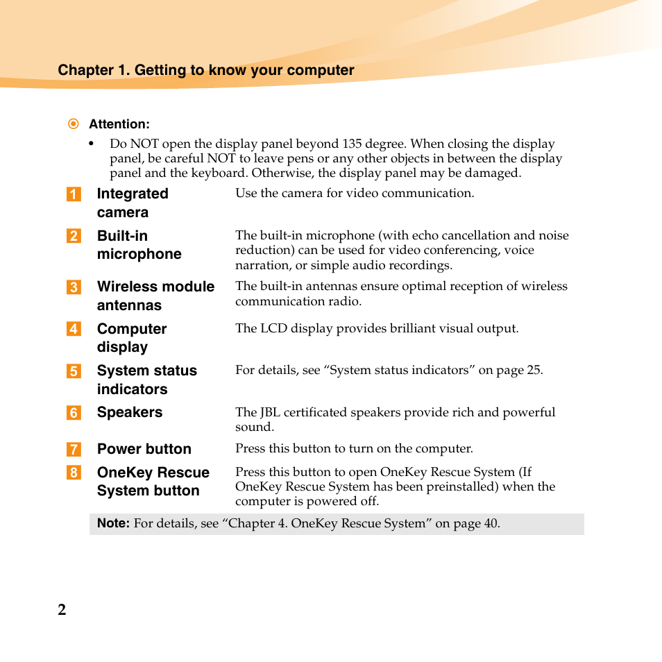 Lenovo IdeaPad Y560 User Manual | Page 16 / 146