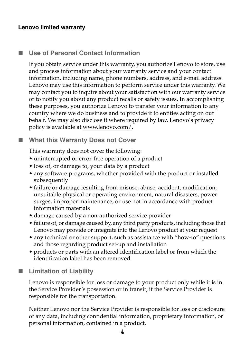 Lenovo Y70-70 Touch Notebook User Manual | Page 4 / 22
