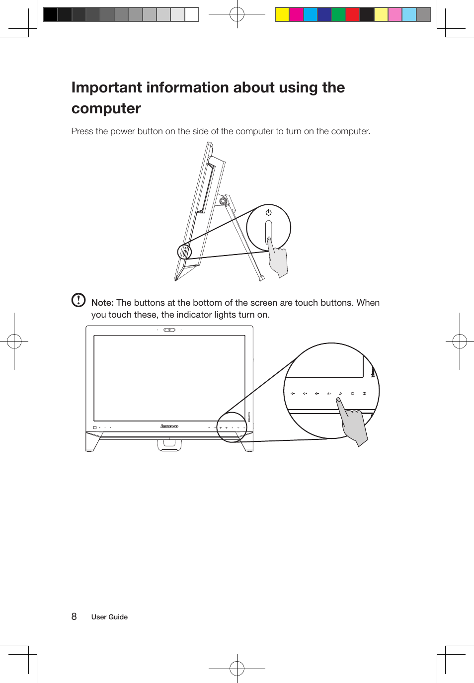 Important information about using the computer | Lenovo IdeaCentre B550 All-in-One User Manual | Page 13 / 63