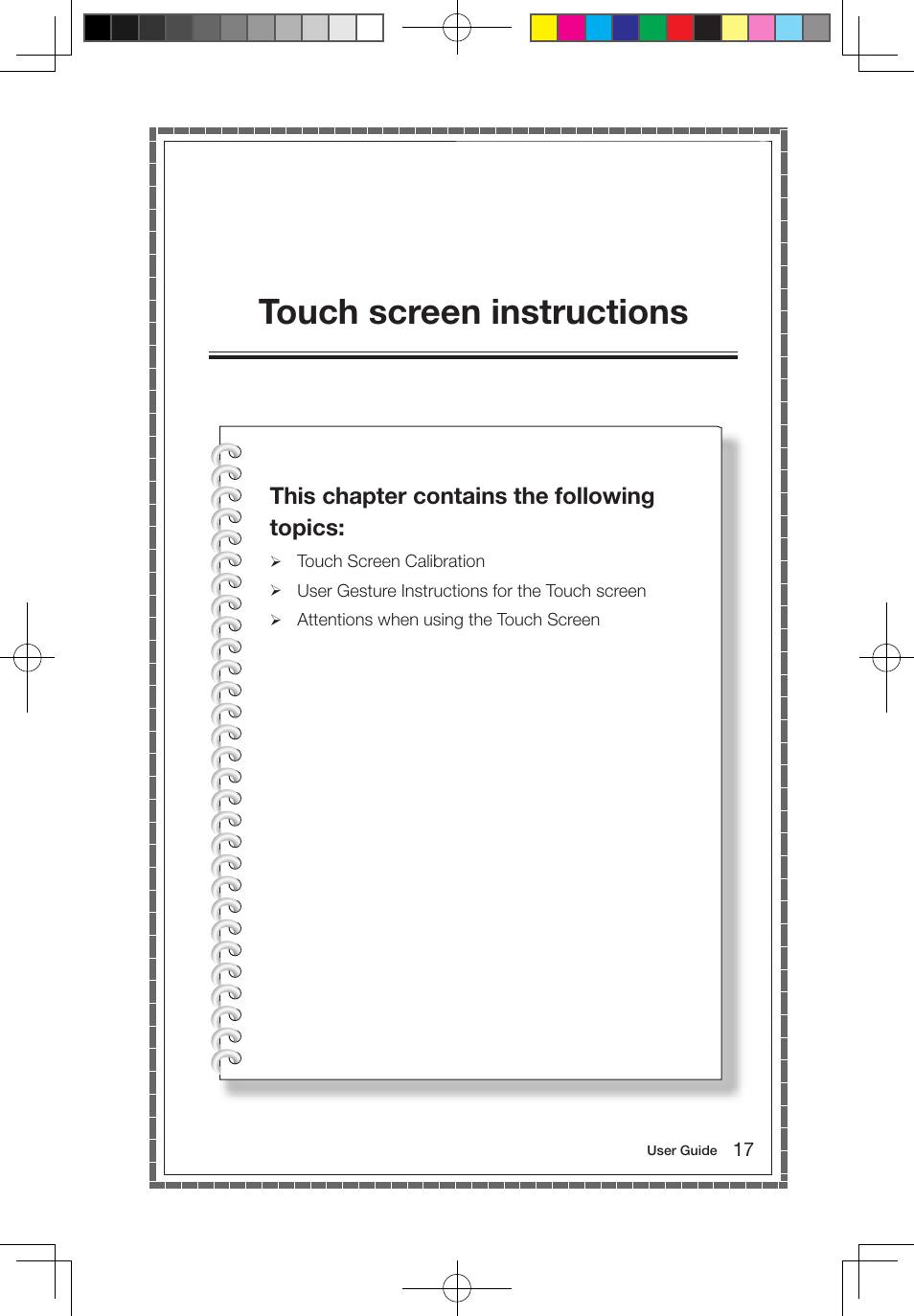 Touch screen instructions, This chapter contains the following topics | Lenovo IdeaCentre B550 All-in-One User Manual | Page 22 / 63