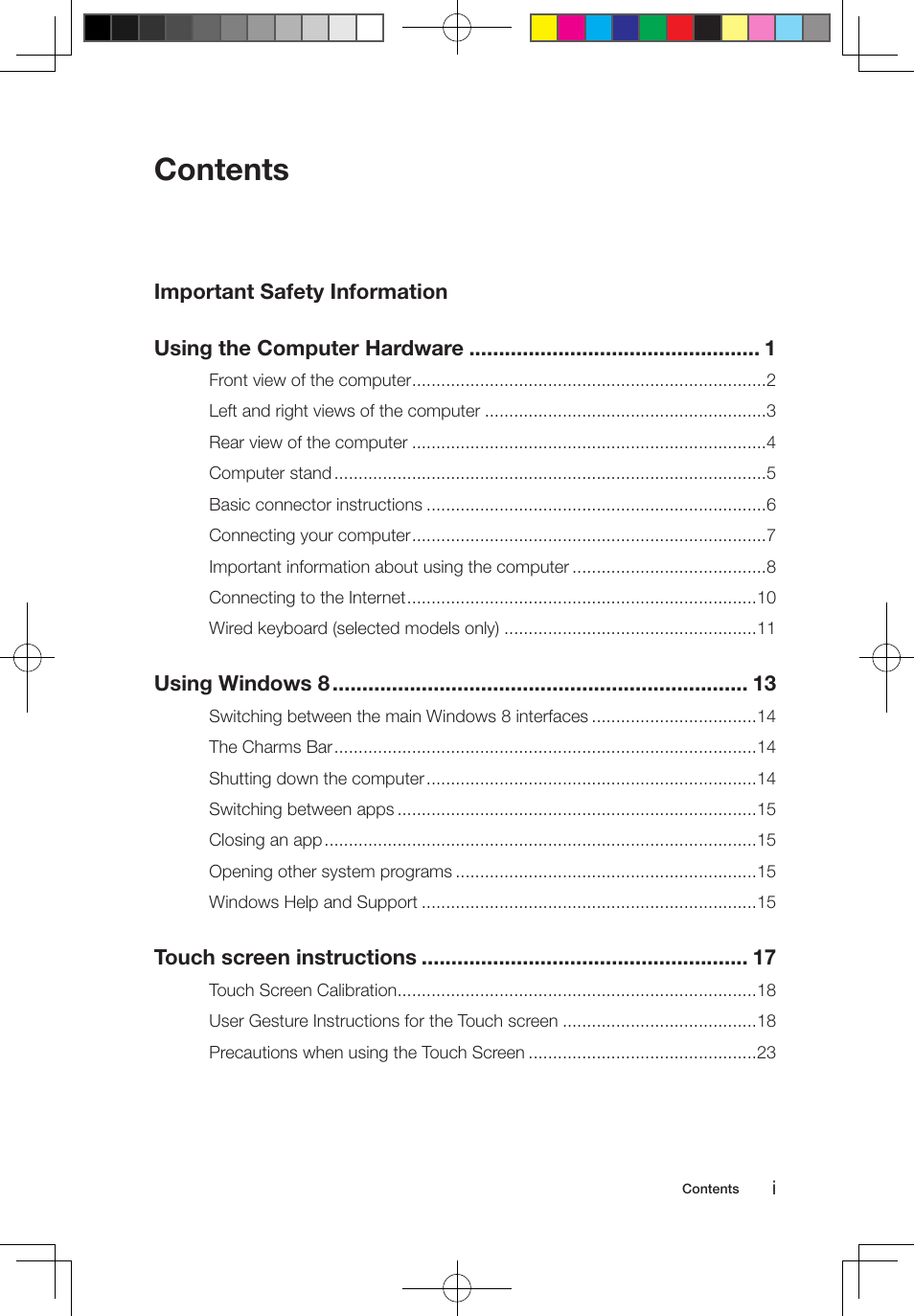 Lenovo IdeaCentre B550 All-in-One User Manual | Page 4 / 63