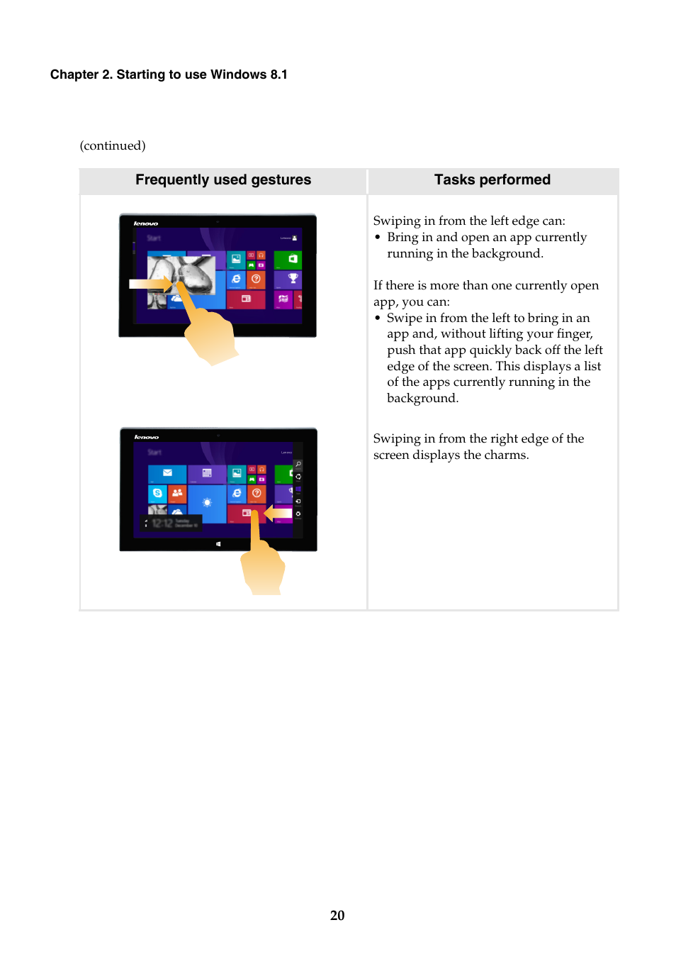 Lenovo Miix 2 11 Tablet Lenovo User Manual | Page 24 / 33