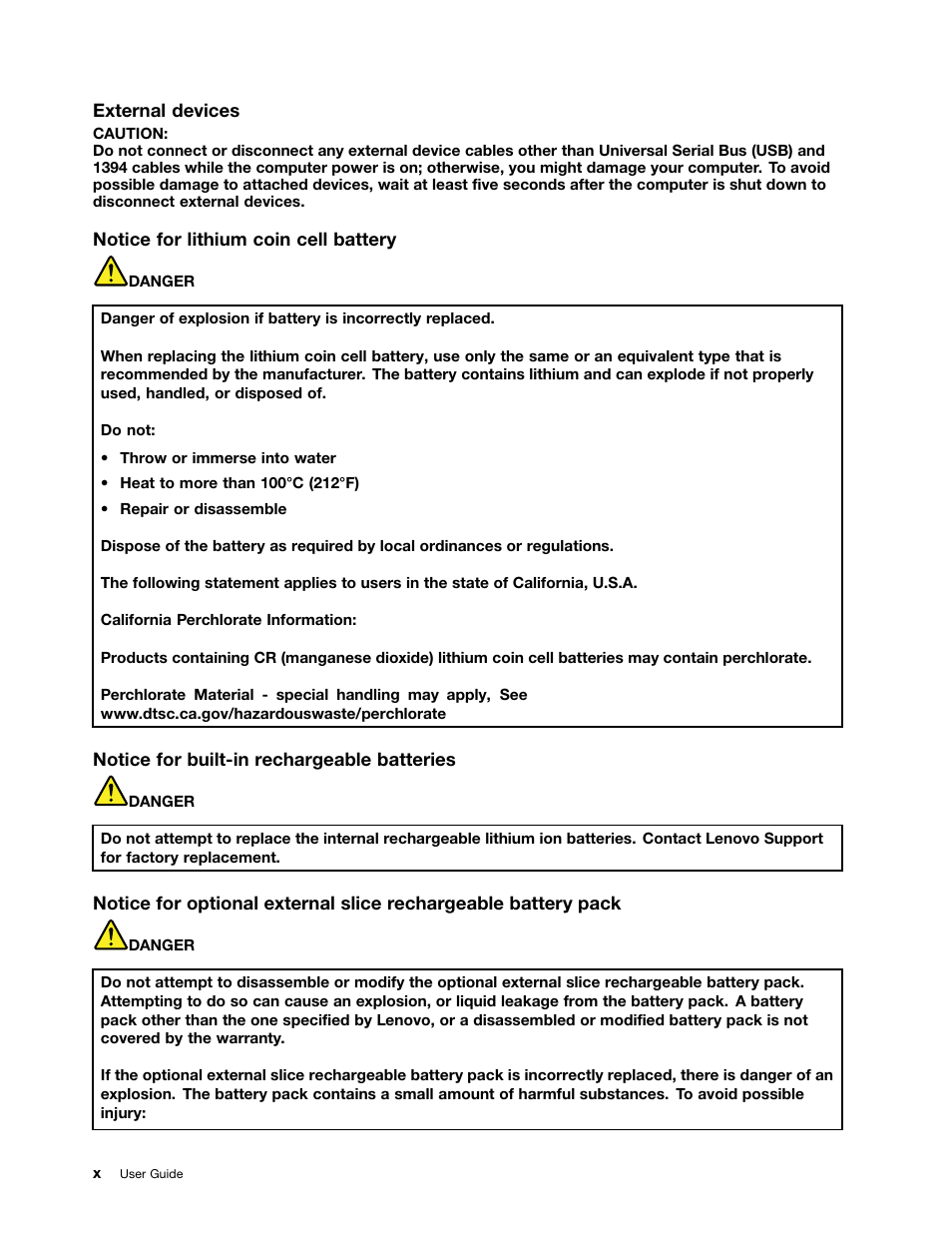 Lenovo IdeaPad U300e User Manual | Page 12 / 181