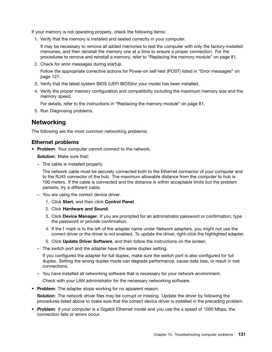 Networking | Lenovo IdeaPad U300e User Manual | Page 147 / 181