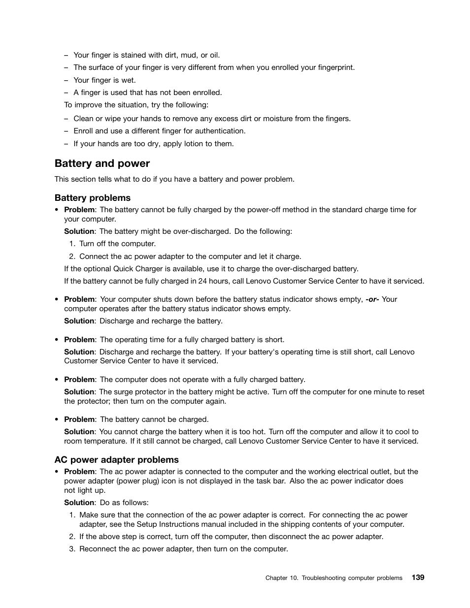 Battery and power | Lenovo IdeaPad U300e User Manual | Page 155 / 181