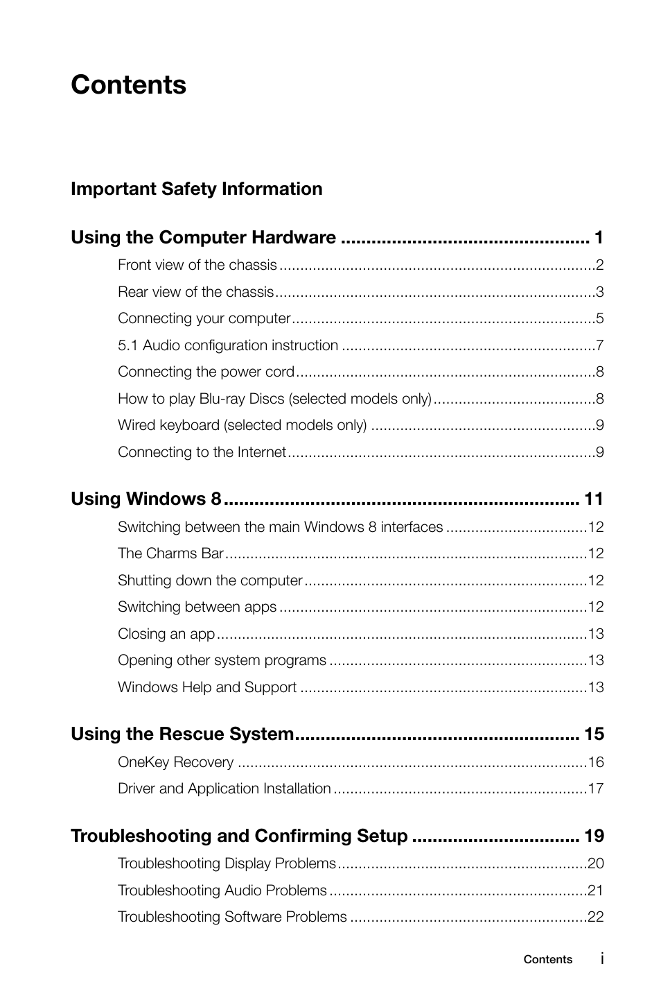 Lenovo H415 Desktop User Manual | Page 4 / 57