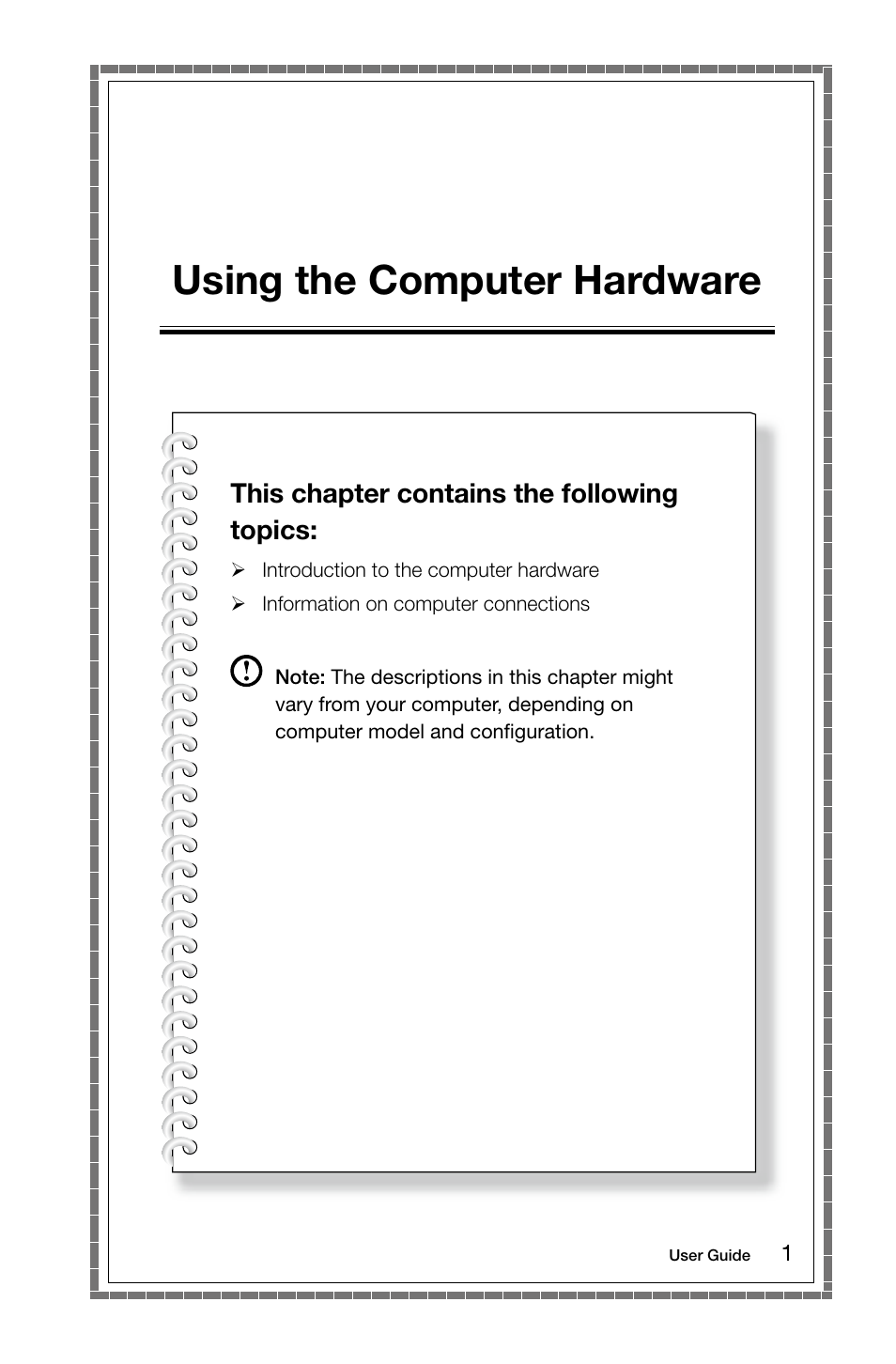 Using the computer hardware | Lenovo H415 Desktop User Manual | Page 6 / 57