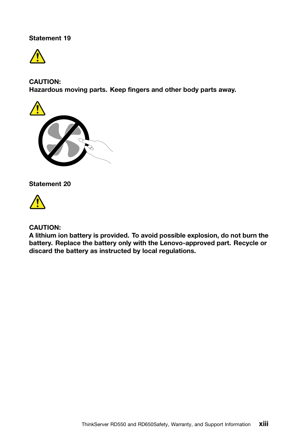 Lenovo ThinkServer RD550 User Manual | Page 15 / 50