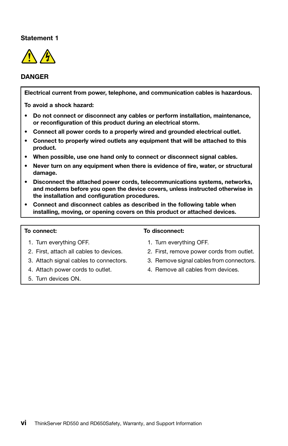 Lenovo ThinkServer RD550 User Manual | Page 8 / 50