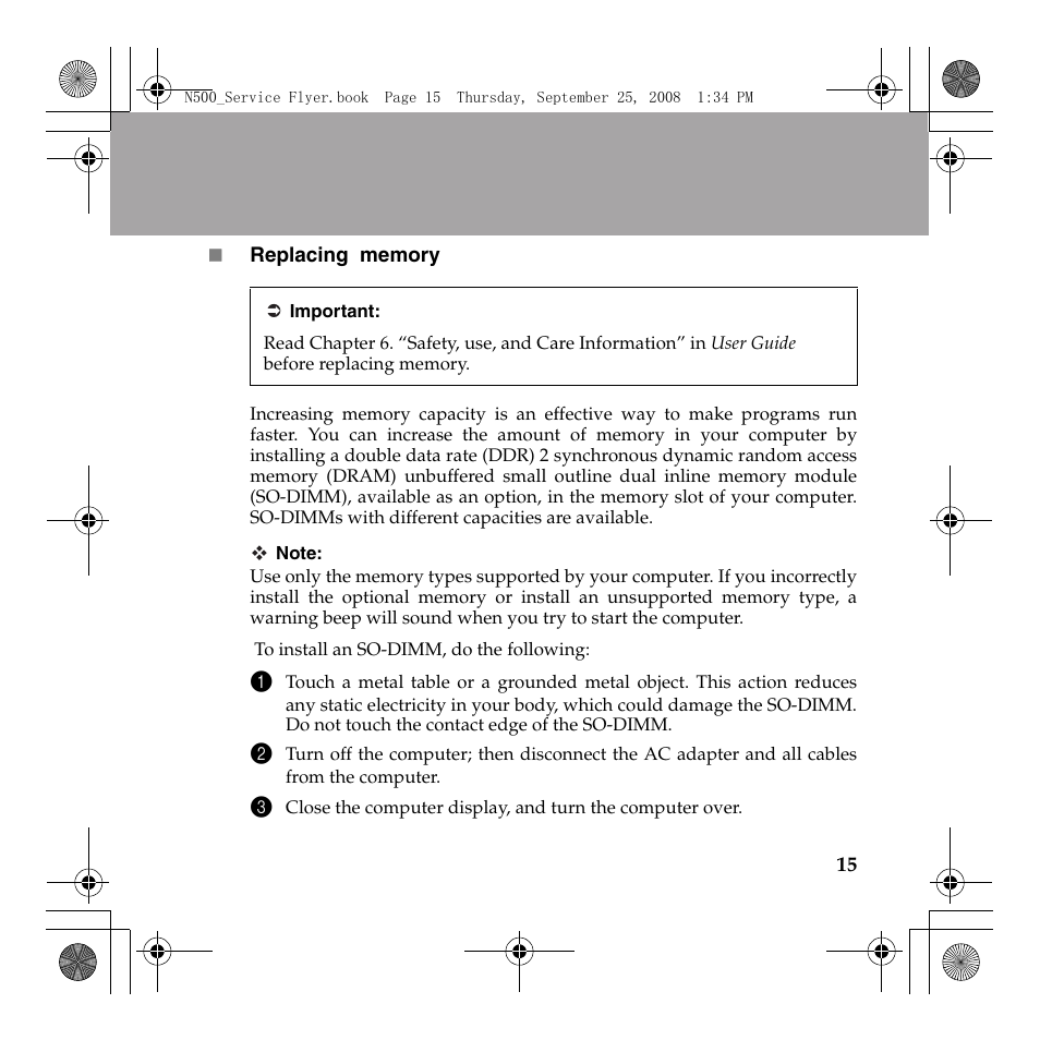 Lenovo N500 Notebook User Manual | Page 16 / 23