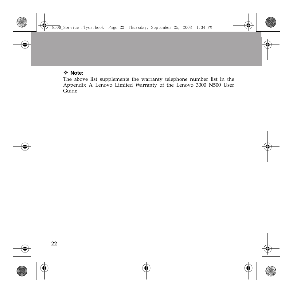 Lenovo N500 Notebook User Manual | Page 23 / 23