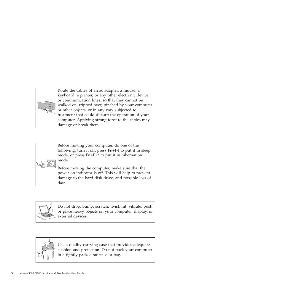Lenovo 3000 N200 Notebook User Manual | Page 8 / 70