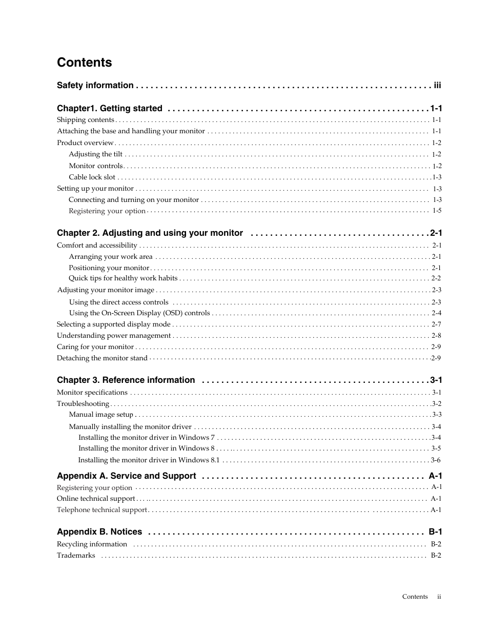 Lenovo LI1931e Wide LCD Monitor User Manual | Page 3 / 28