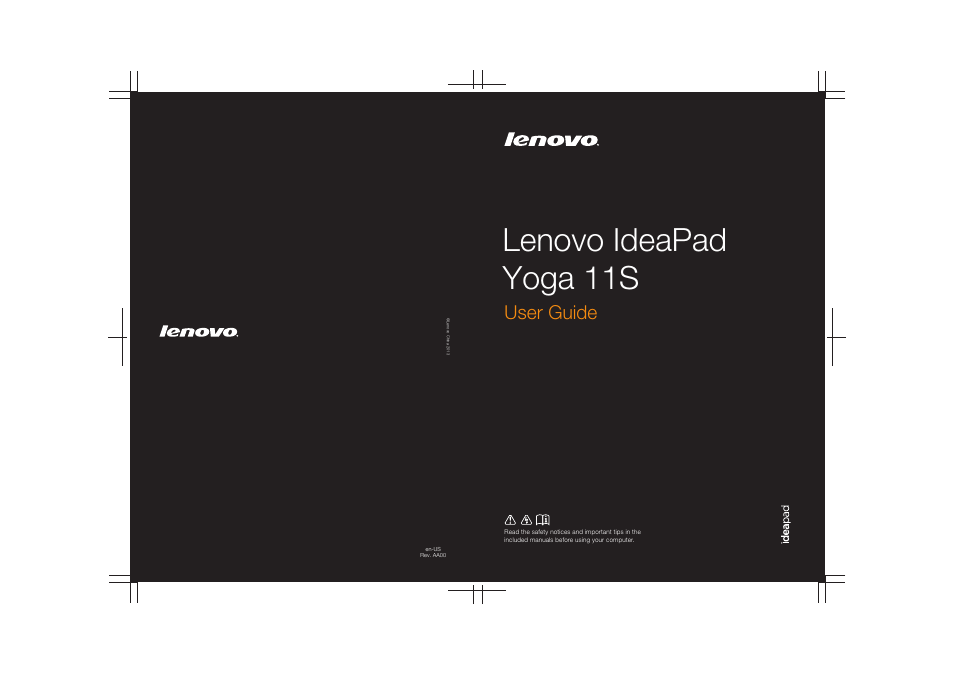 Lenovo Yoga 11s Notebook IdeaPad User Manual | 37 pages