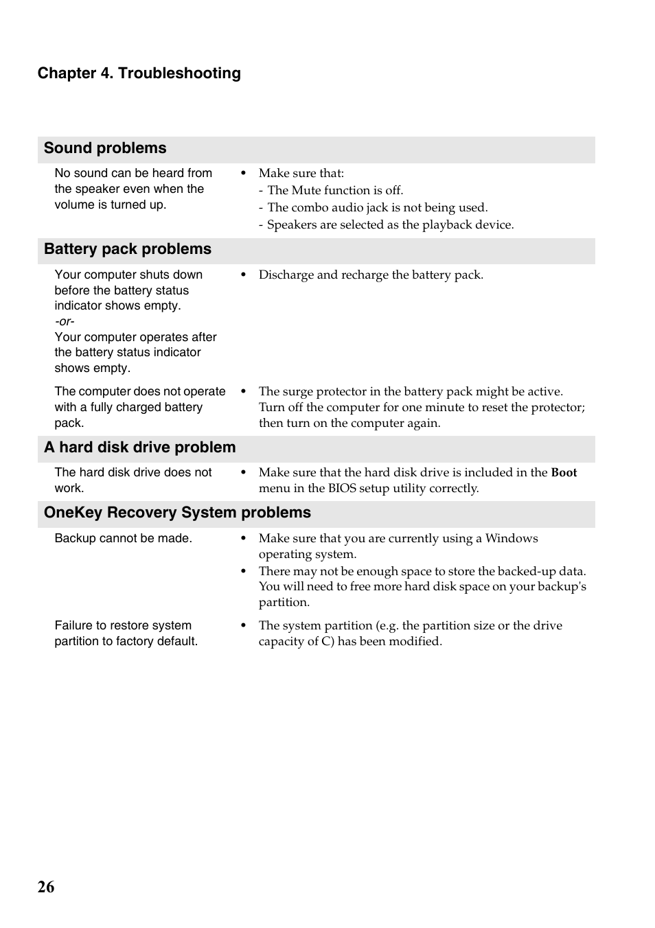 Lenovo G700 Notebook User Manual | Page 30 / 45